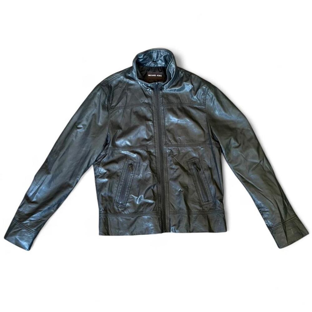 Michael kors pleather jacket size
